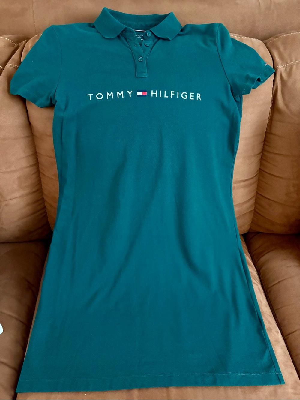 Tommy Hilfiger Teal Polo Shirt Dress